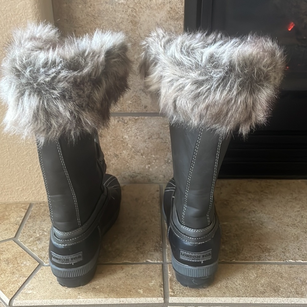 London Fog Women's Melton Cold Weather Tall Boot Women's Shoes - Picture 3 of 5